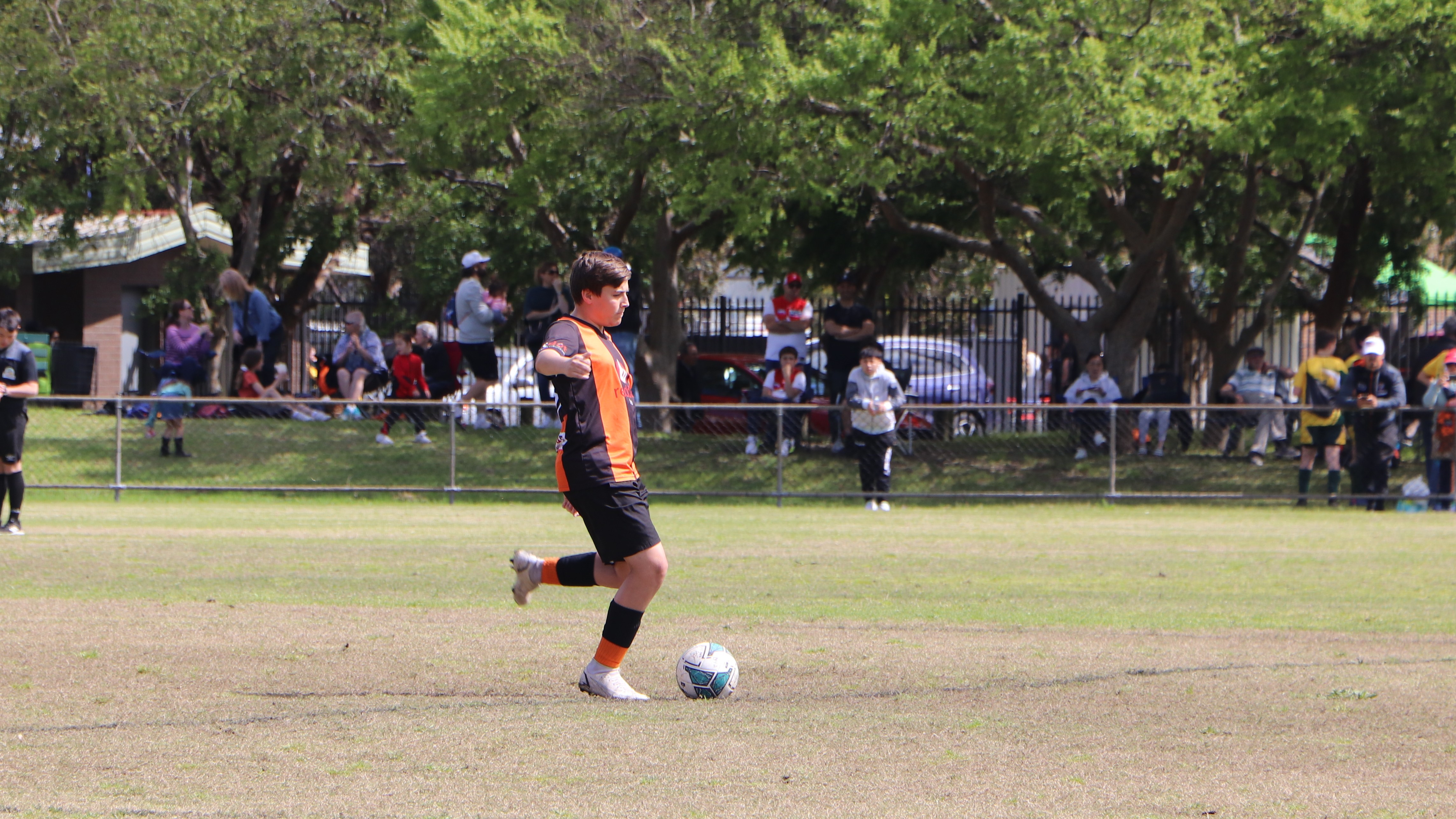 James get the match under way.